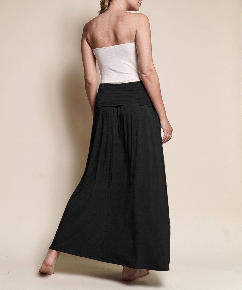 Bamboo Yoga Maxi Skirt from Studio Ko in Black